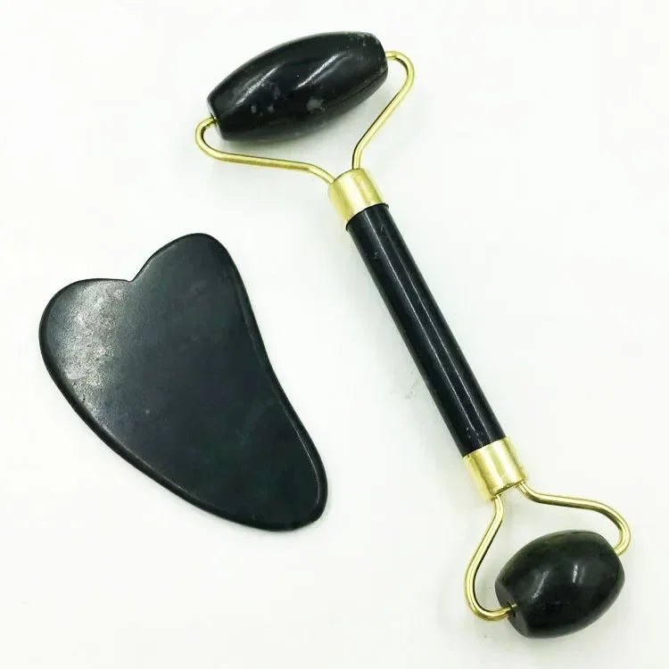 Jade Roller Gua Sha Massage Tool Set